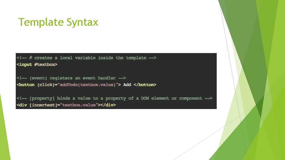 Template Syntax 