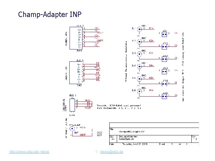 Champ-Adapter INP http: //www. gfai. de/~heinz, © heinz@gfai. de 