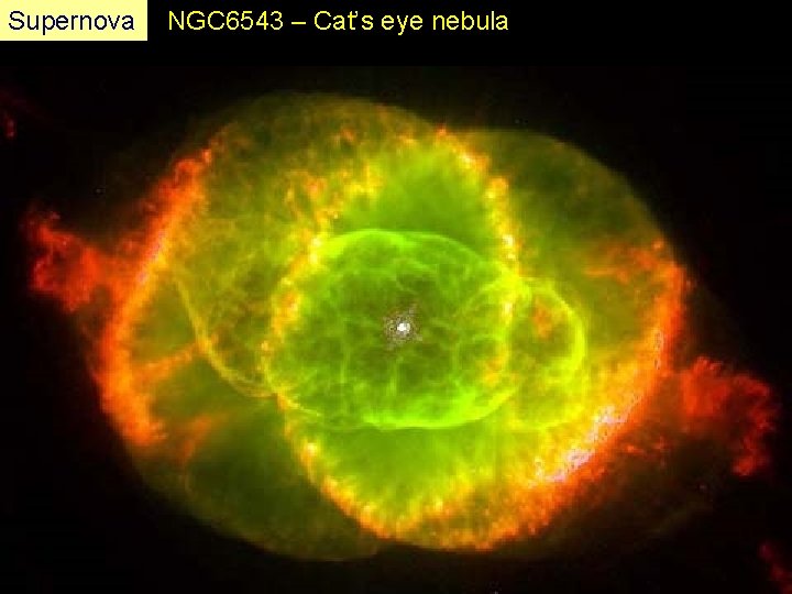 Supernova NGC 6543 – Cat’s eye nebula 