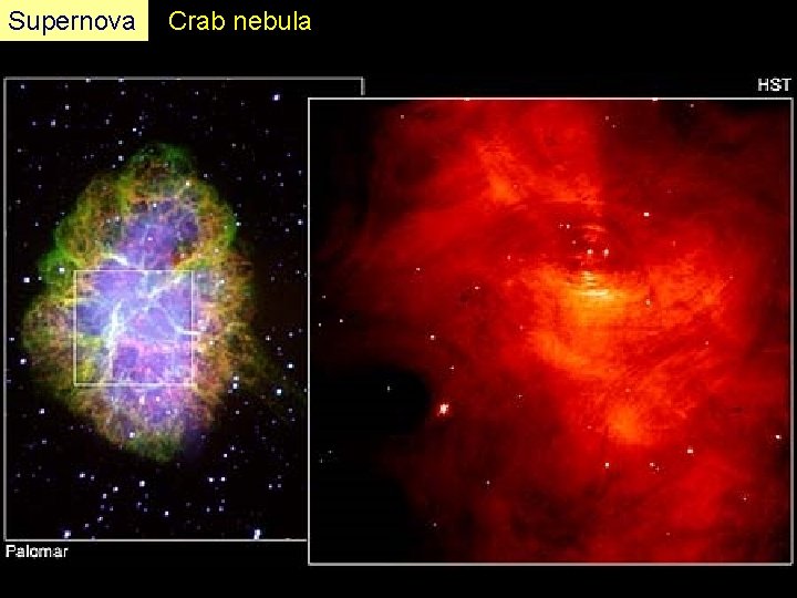 Supernova Crab nebula 