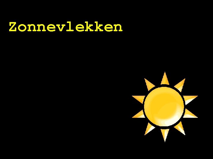 Zonnevlekken 