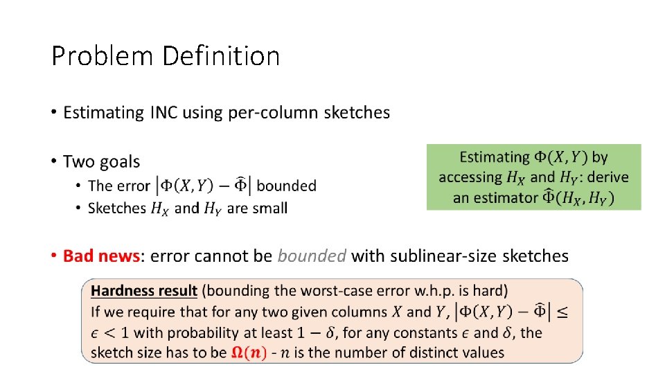 Problem Definition • 