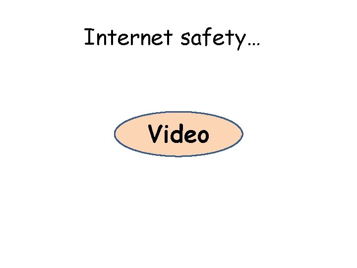 Internet safety… Video Internet safety… Video