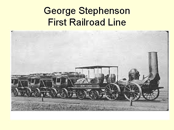 George Stephenson First Railroad Line 