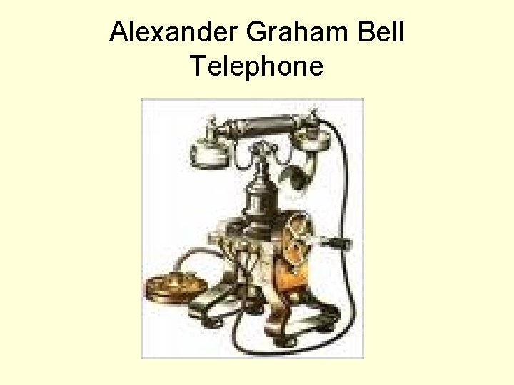Alexander Graham Bell Telephone 