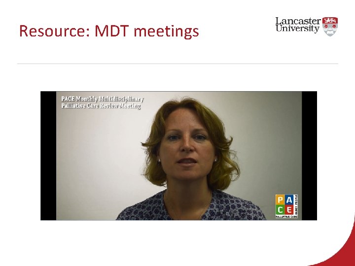 Resource: MDT meetings 