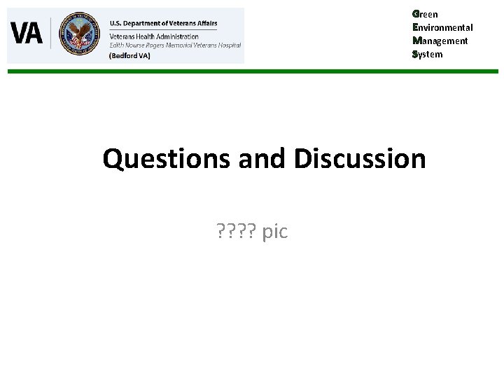Green Environmental Management System Questions and Discussion ? ? pic 