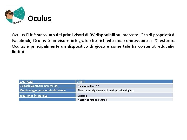  Oculus Rift è stato uno dei primi visori di RV disponibili sul mercato.