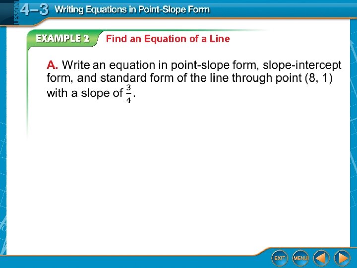 Find an Equation of a Line 