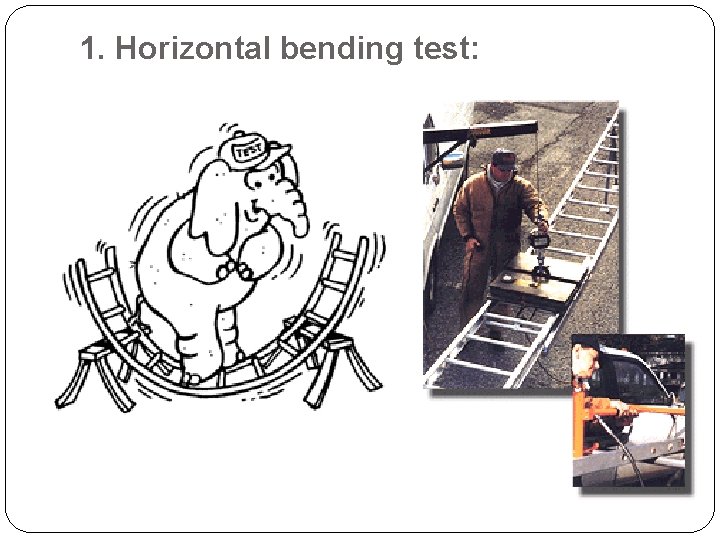 1. Horizontal bending test: 