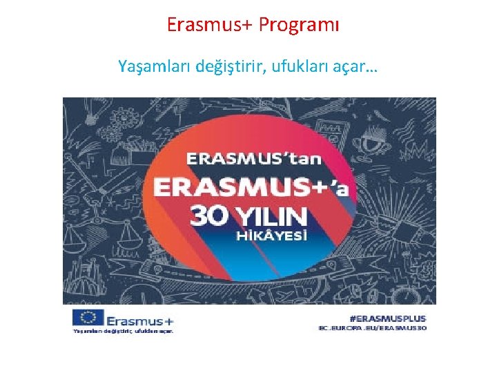  Erasmus+ Programı Yaşamları değiştirir, ufukları açar… 