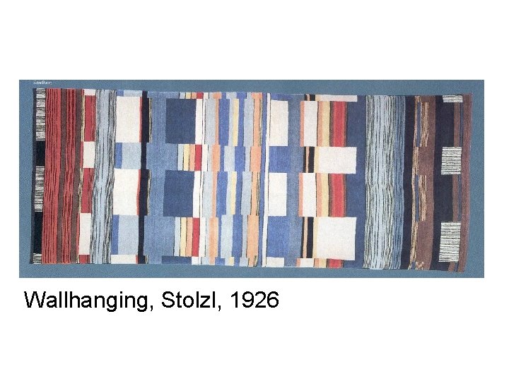 Wallhanging, Stolzl, 1926 