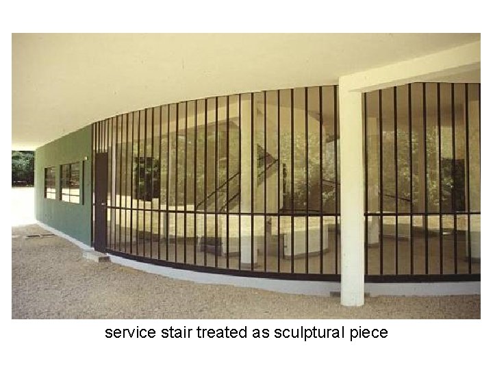 service stair treated as sculptural piece 