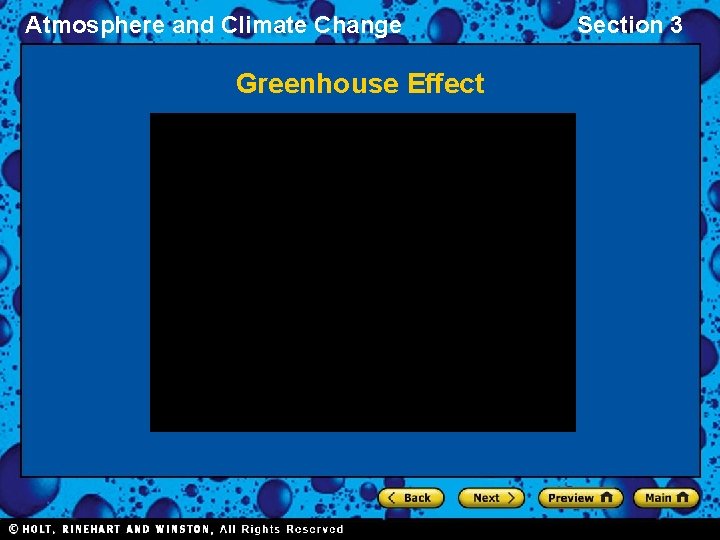 Atmosphere and Climate Change Greenhouse Effect Section 3 