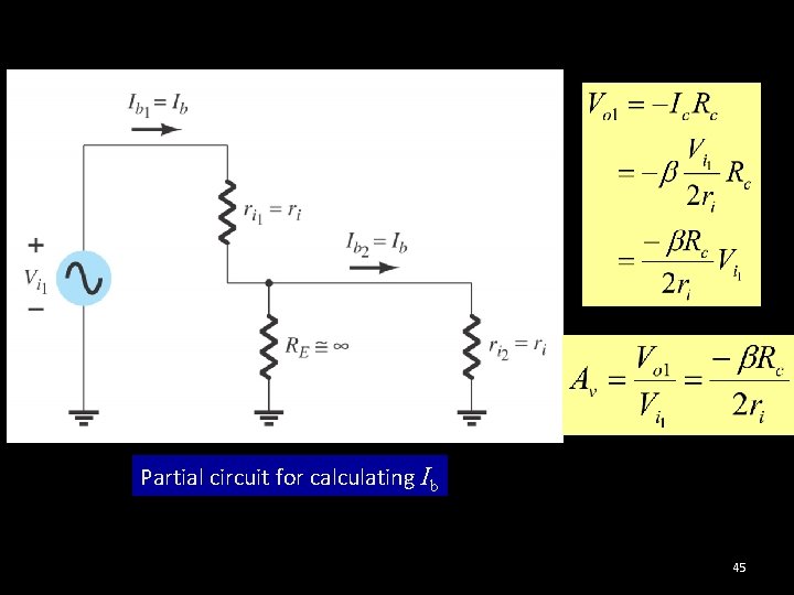 Partial circuit for calculating Ib 45 