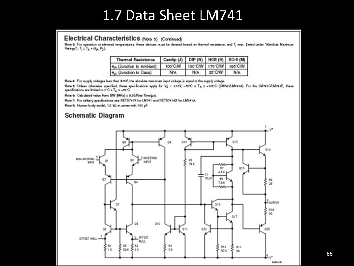 1. 7 Data Sheet LM 741 66 