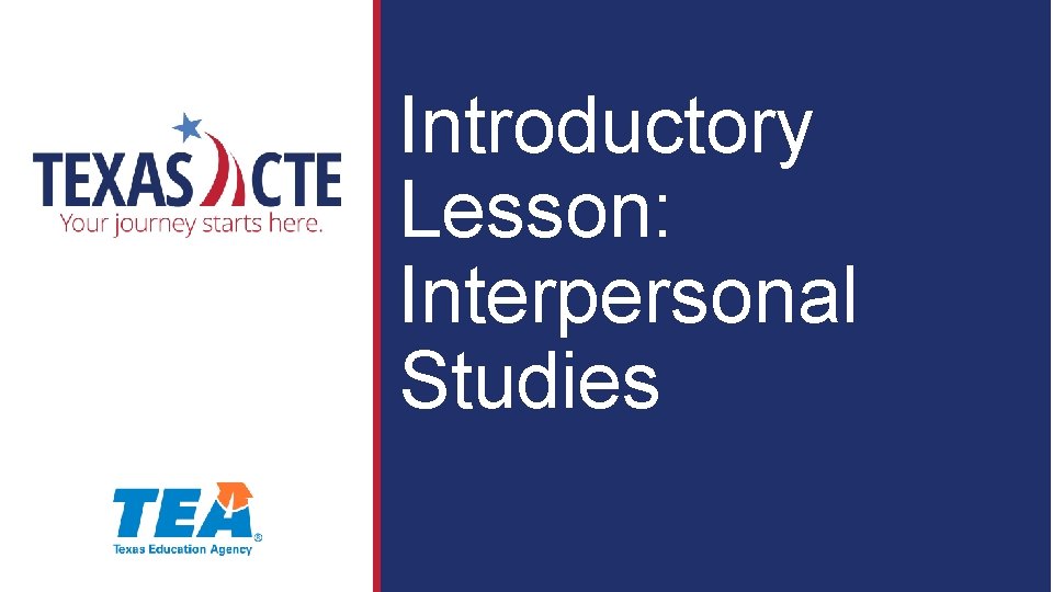 Introductory Lesson: Interpersonal Studies 