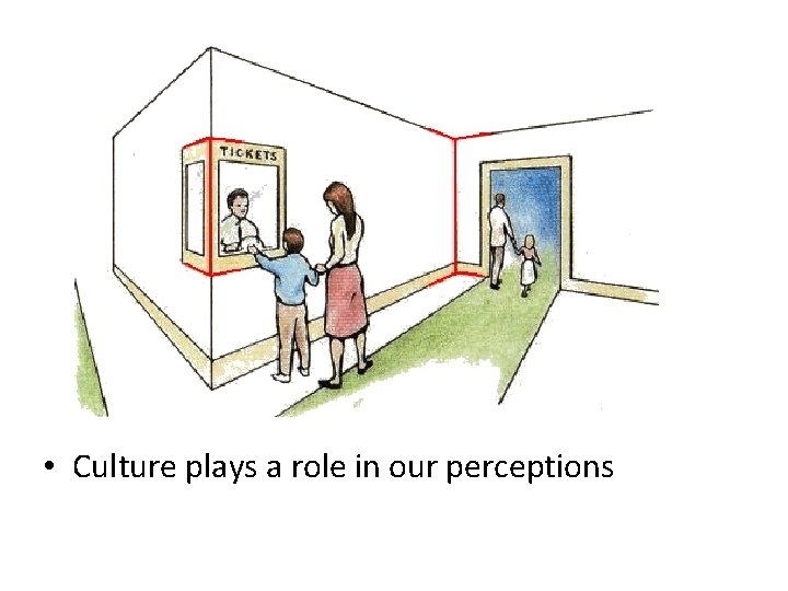  • Culture plays a role in our perceptions 