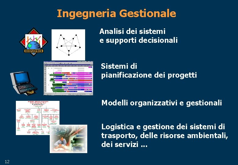 Ingegneria Gestionale Analisi dei sistemi e supporti decisionali Sistemi di pianificazione dei progetti Modelli