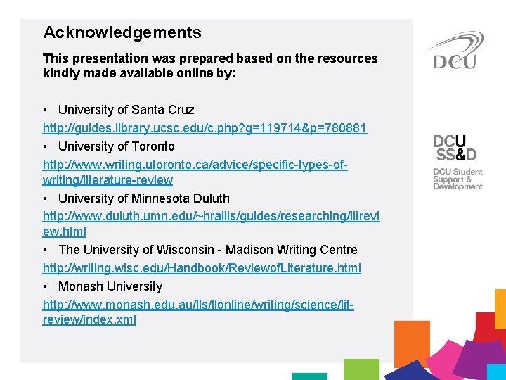 Acknowledgements This presentation was prepared based on the resources kindly made available online by: Acknowledgements This presentation was prepared based on the resources kindly made available online by: