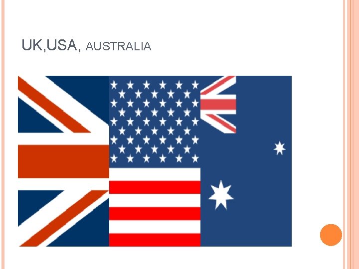 UK, USA, AUSTRALIA 