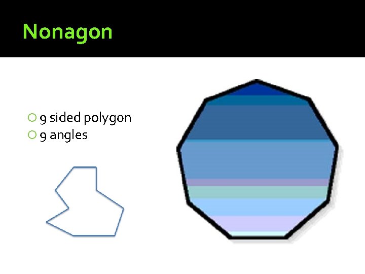 Nonagon 9 sided polygon 9 angles 