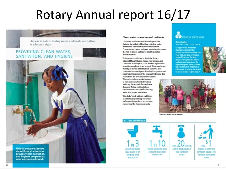 Rotary Annual report 16/17 
