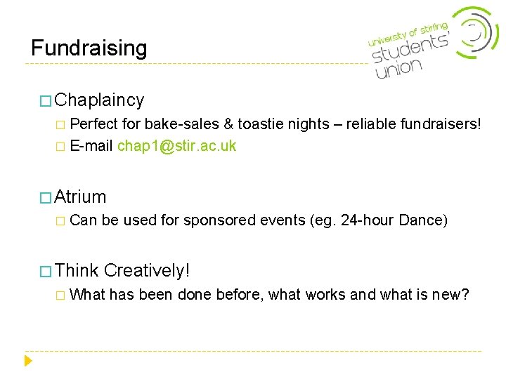 Fundraising � Chaplaincy � Perfect for bake-sales & toastie nights – reliable fundraisers! � Fundraising � Chaplaincy � Perfect for bake-sales & toastie nights – reliable fundraisers! �