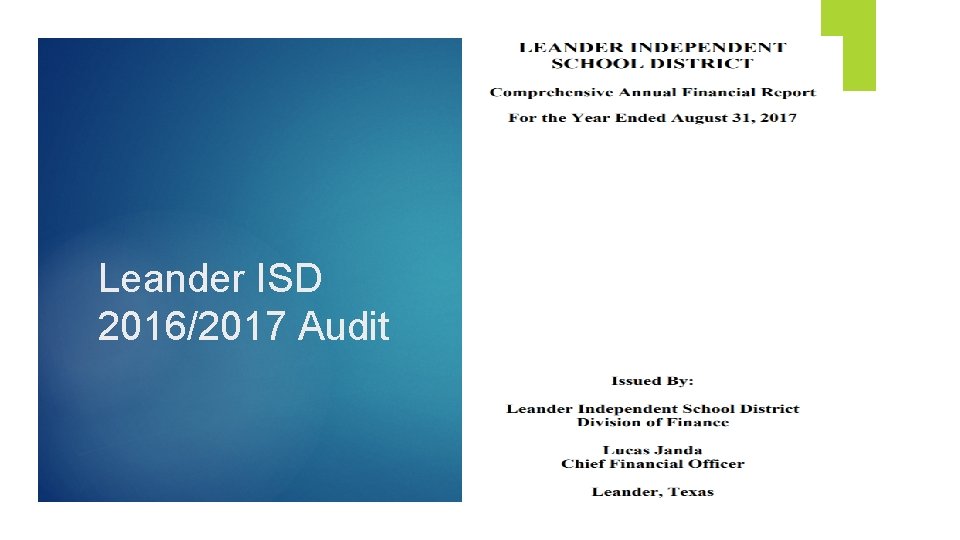 Leander ISD 2016/2017 Audit 