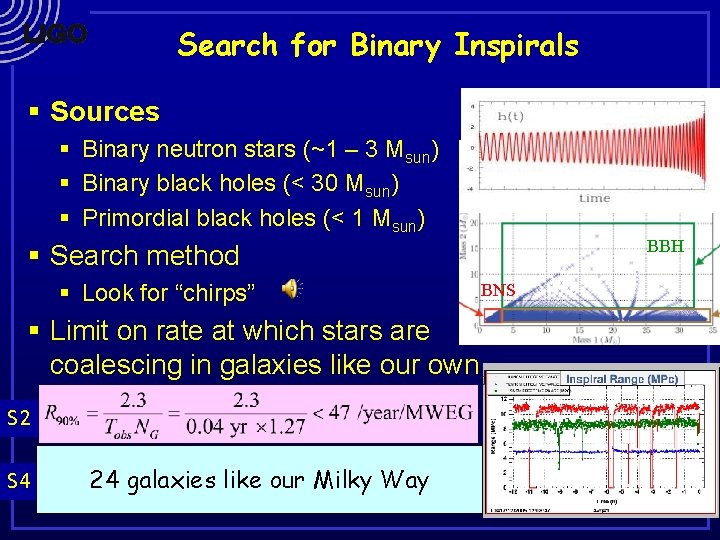 Search for Binary Inspirals § Sources § Binary neutron stars (~1 – 3 Msun)