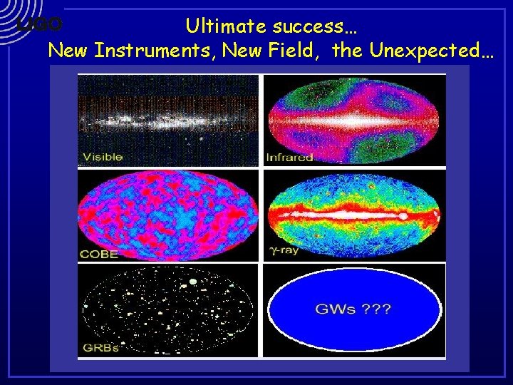 Ultimate success… New Instruments, New Field, the Unexpected… 