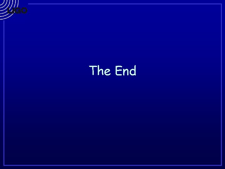 The End 