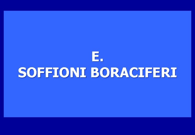 E. SOFFIONI BORACIFERI 
