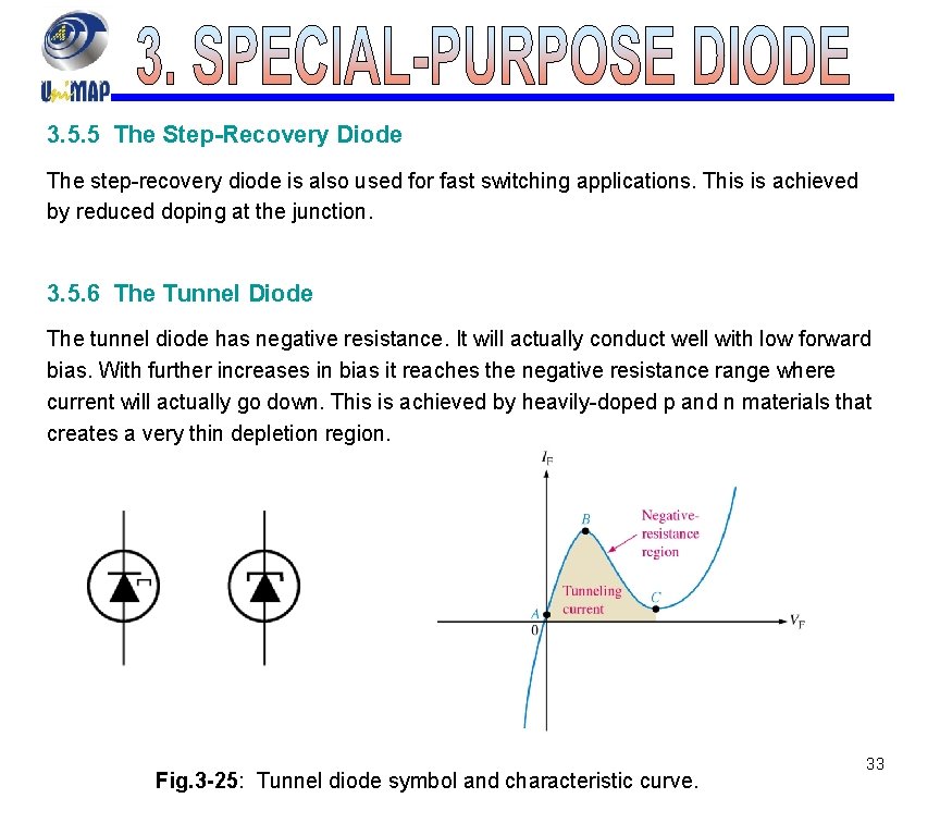3. 5. 5 The Step-Recovery Diode The step-recovery diode is also used for fast