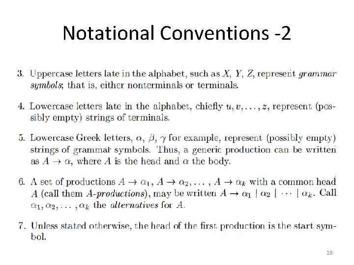 Notational Conventions -2 18 