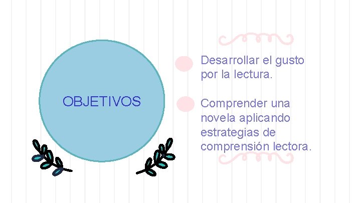 Desarrollar el gusto por la lectura. OBJETIVOS Comprender una novela aplicando estrategias de comprensión Desarrollar el gusto por la lectura. OBJETIVOS Comprender una novela aplicando estrategias de comprensión