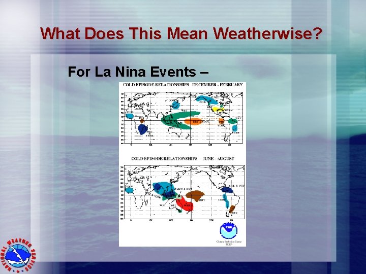 What Does This Mean Weatherwise? For La Nina Events – 