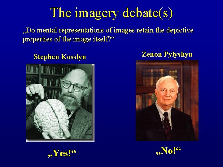 Cognitive Psychology Spring 2005 Discussion Section Perception Imagery