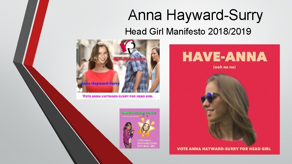 Anna Hayward-Surry Head Girl Manifesto 2018/2019 