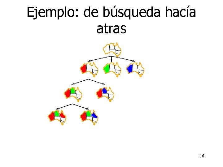 Ejemplo: de búsqueda hacía atras 16 