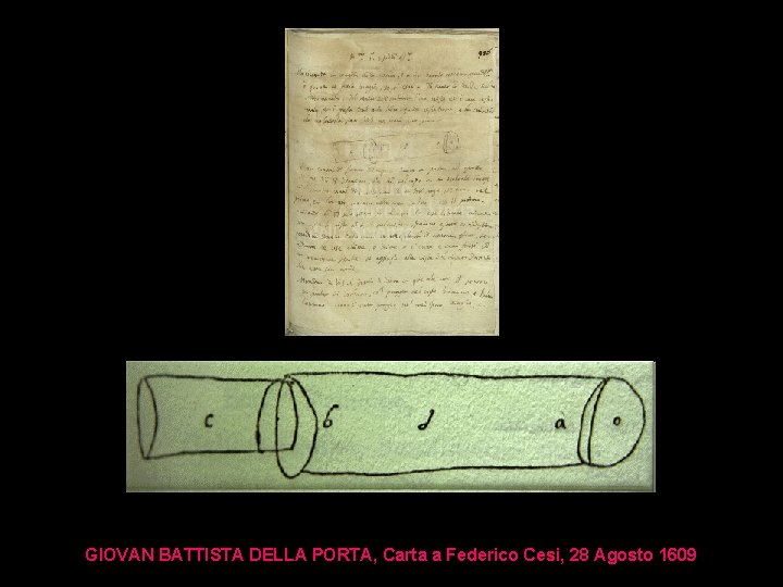 GIOVAN BATTISTA DELLA PORTA, Carta a Federico Cesi, 28 Agosto 1609 