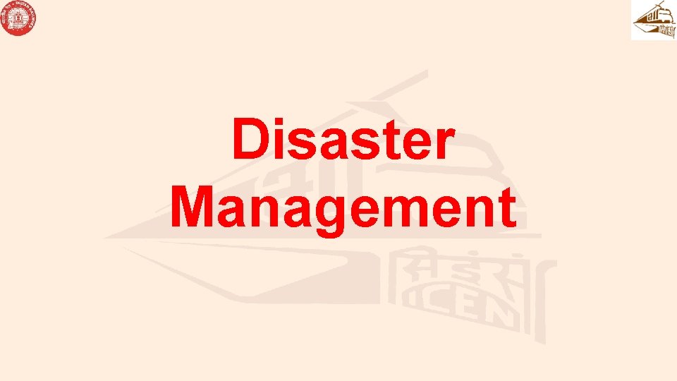 Disaster Management 