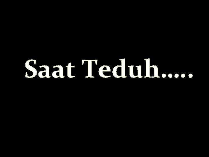 Saat Teduh…. . 