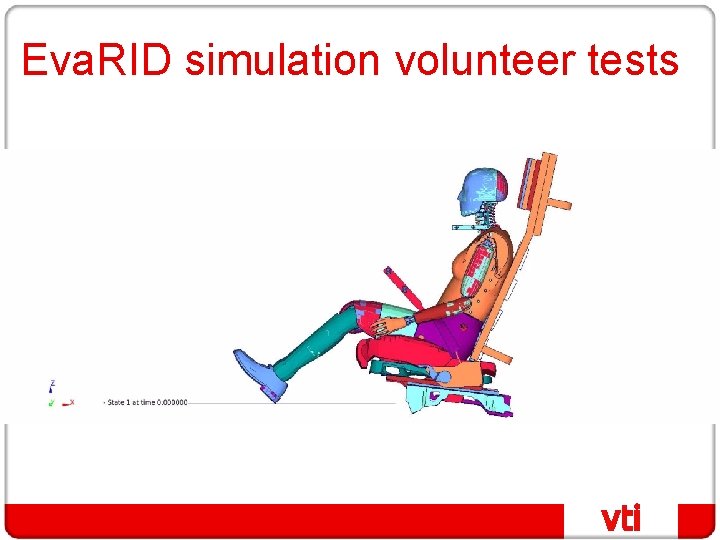 Eva. RID simulation volunteer tests 