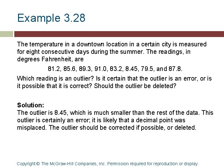 Example 3. 28 The temperature in a downtown location in a certain city is Example 3. 28 The temperature in a downtown location in a certain city is