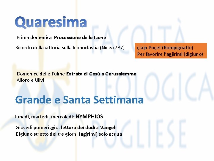 Quaresima Prima domenica Processione delle Icone Ricordo della vittoria sulla Iconoclastia (Nicea 787) çiajn