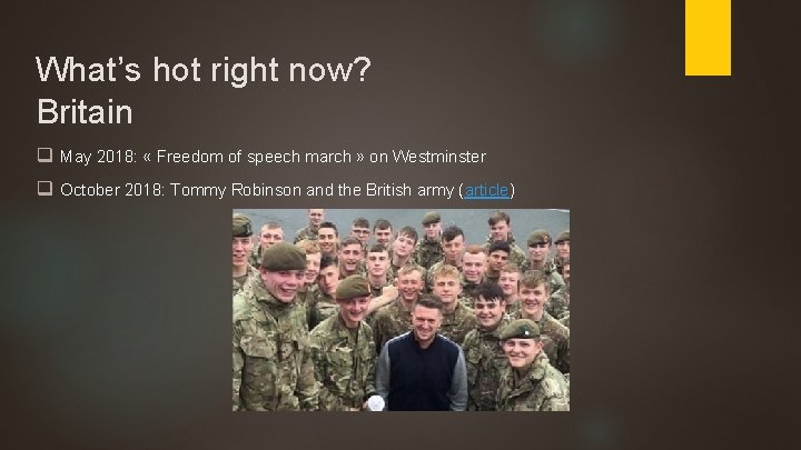 What’s hot right now? Britain q May 2018: « Freedom of speech march » What’s hot right now? Britain q May 2018: « Freedom of speech march »