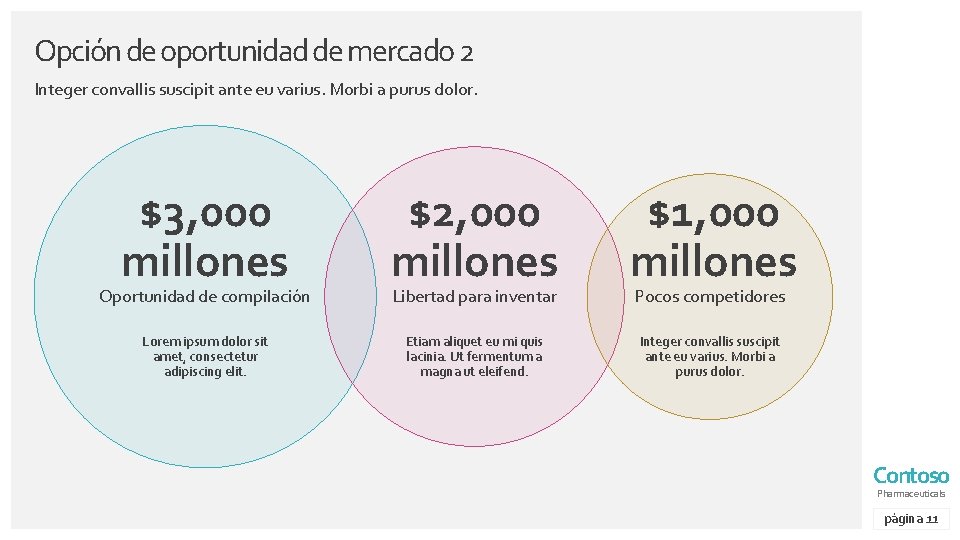 Opción de oportunidad de mercado 2 Integer convallis suscipit ante eu varius. Morbi a