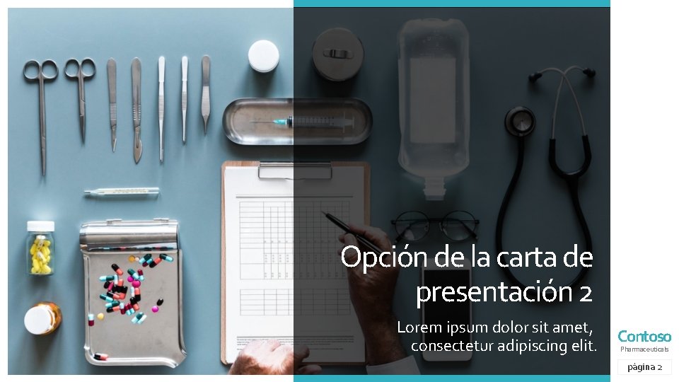 Opción de la carta de presentación 2 Lorem ipsum dolor sit amet, consectetur adipiscing