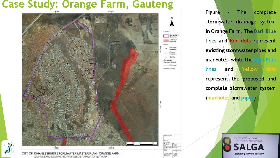 Case Study: Orange Farm, Gauteng Figure - The complete stormwater drainage system in Orange